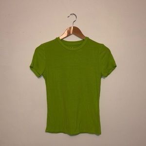 Neon Green Cropped Tee
